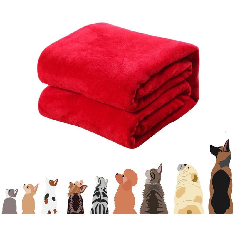 foto del prodotto coperta plaid per cane gatto caldo 60x75cm copridivano animali domestici