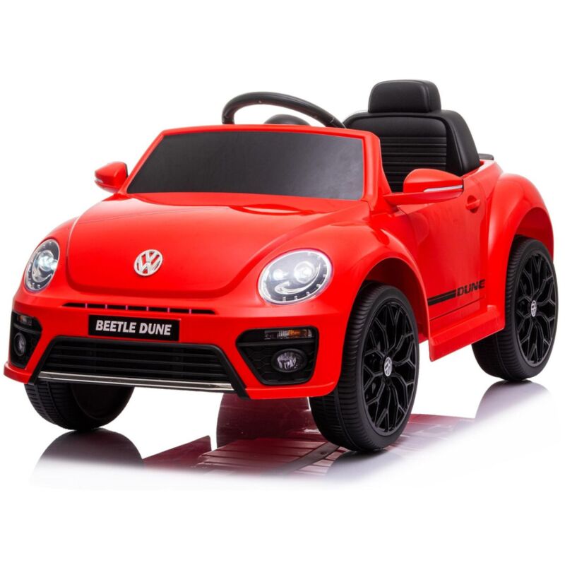 foto del prodotto auto elettrica per bambini volkswagen maggiolino new beetle small 12v rosso