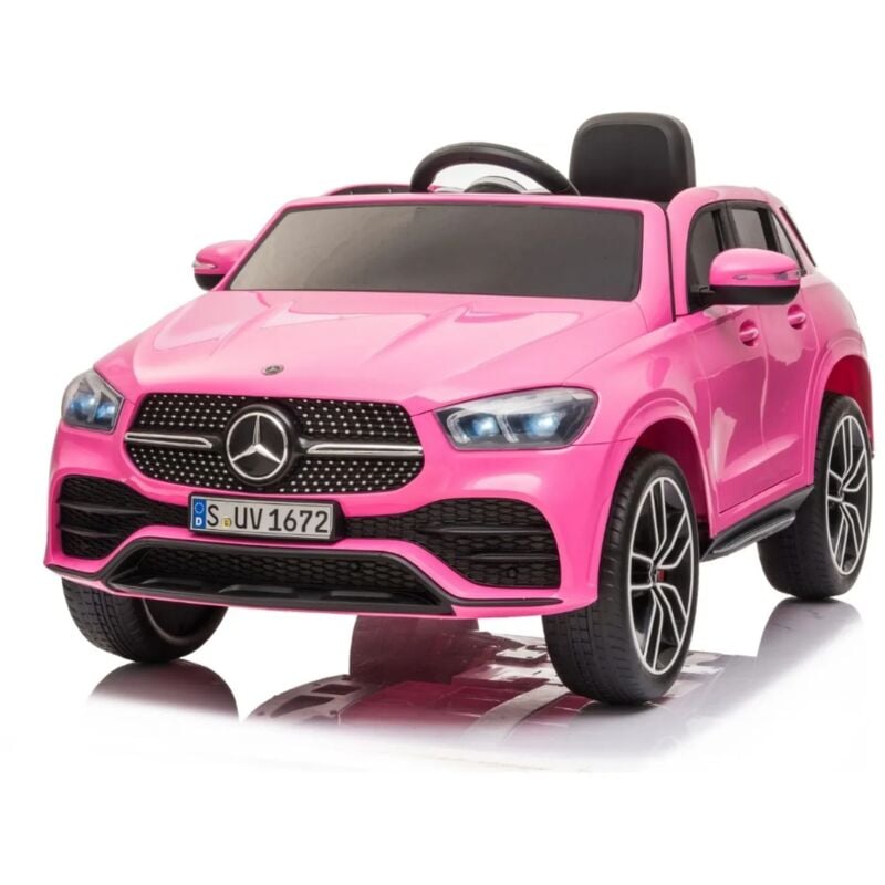 foto del prodotto auto macchina elettrica per bambini mercedes c63 amg 12v rosa