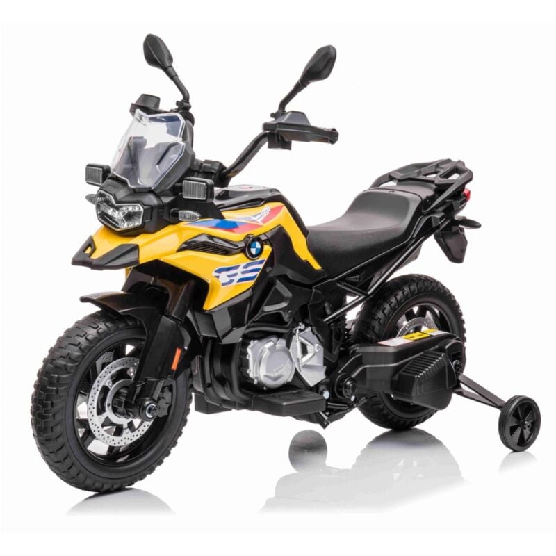 foto del prodotto moto motocicletta elettrica bambini moto bmw f850gs 12v giallo