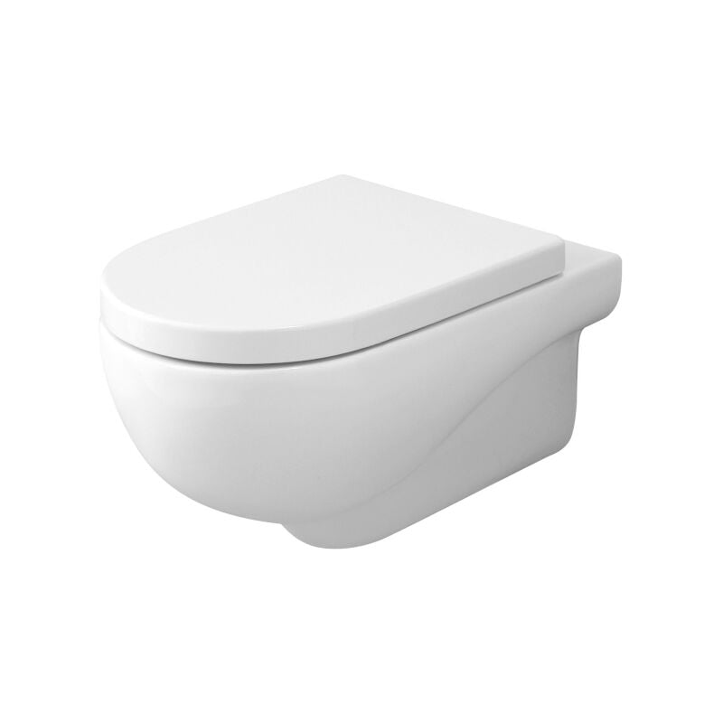 foto del prodotto water nuvola sospeso cm. 55x35 bianco lucido di ceramica azzurra