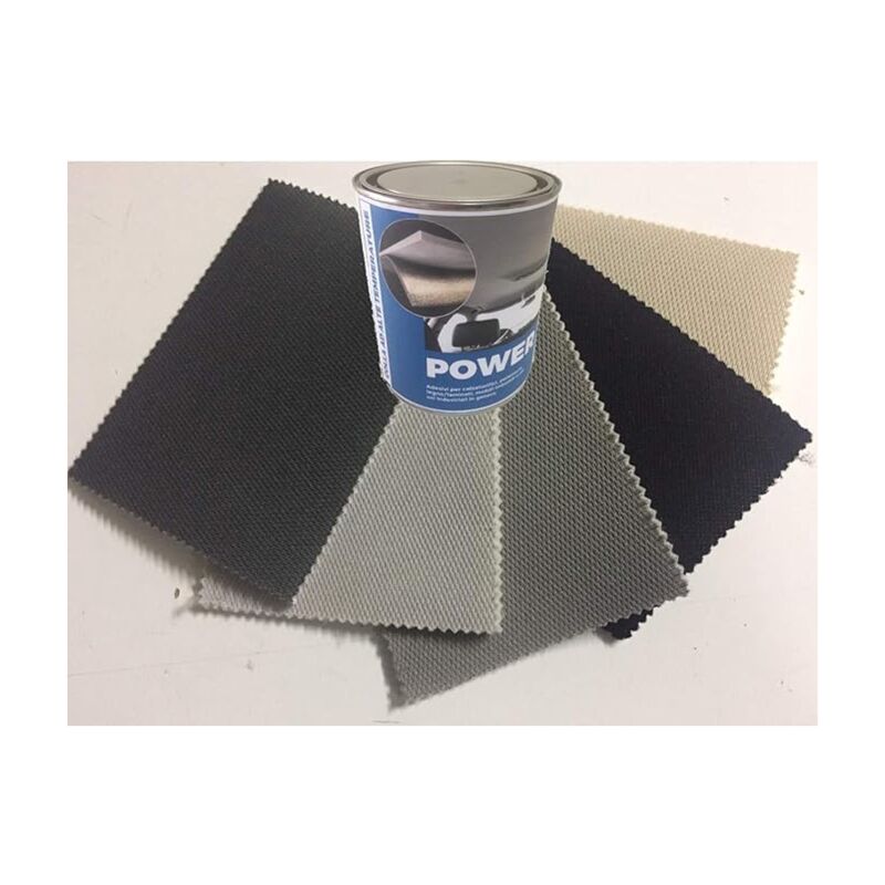 immagine 0 del prodotto tendaggimania kit rivestimento tessuto cielo tetto auto colla alte temperature power colore piombo 1420, modello nido d ape 2,5 metri 1 colla