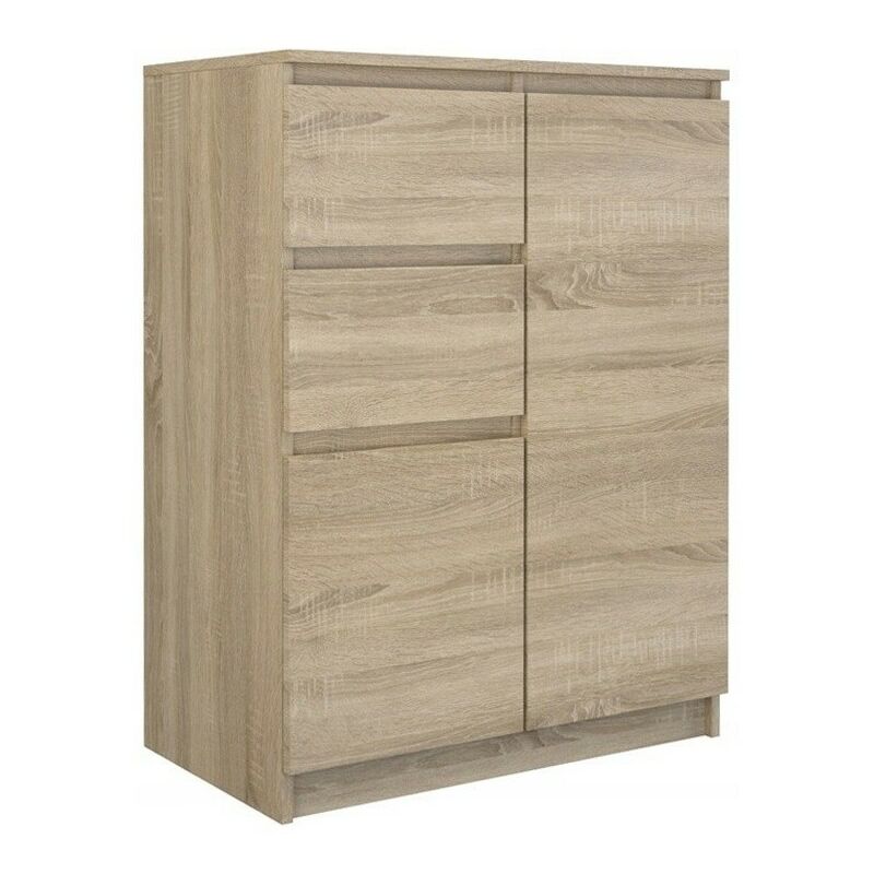 foto del prodotto parma cassettiera moderna per soggiorno camera da letto ufficio 97x70x40 2 ante 2 cassetti credenza contemporanea soggiorno unit di stoccaggio