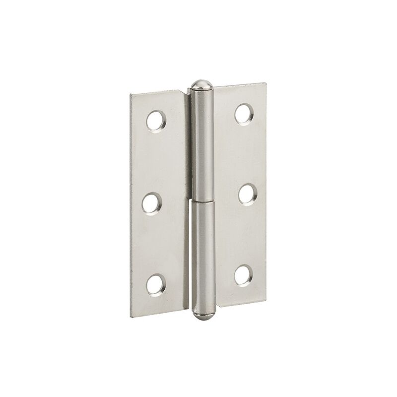 foto del prodotto cerniera per porta destra, 60x40mm, acciaio nichelato thirard
