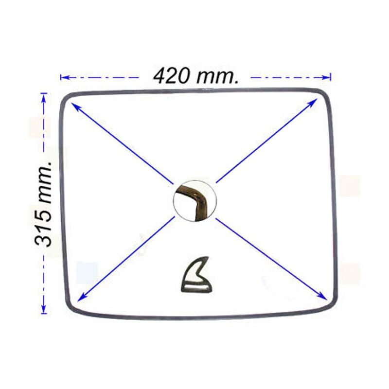 foto del prodotto nardi guarnizione porta forno nardi da 60cm misure 31,5 x 42