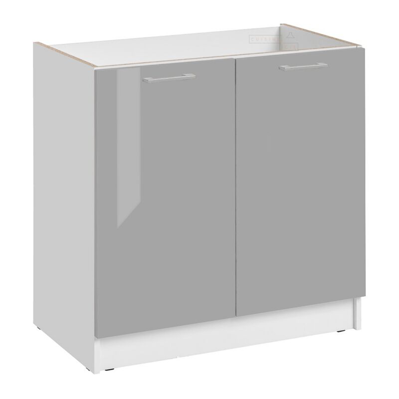 foto del prodotto cuisineandcie mobile sottolavello eco grigio brillante a 2 ante l 80 cm