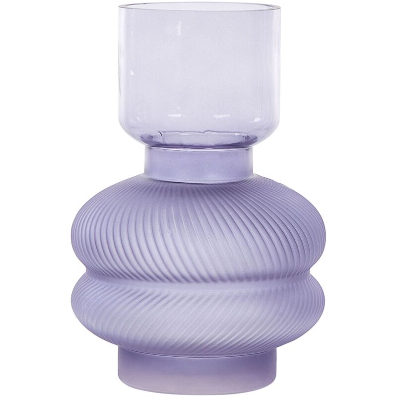 foto del prodotto vaso da tavolo in vetro viola 24 cm rodia