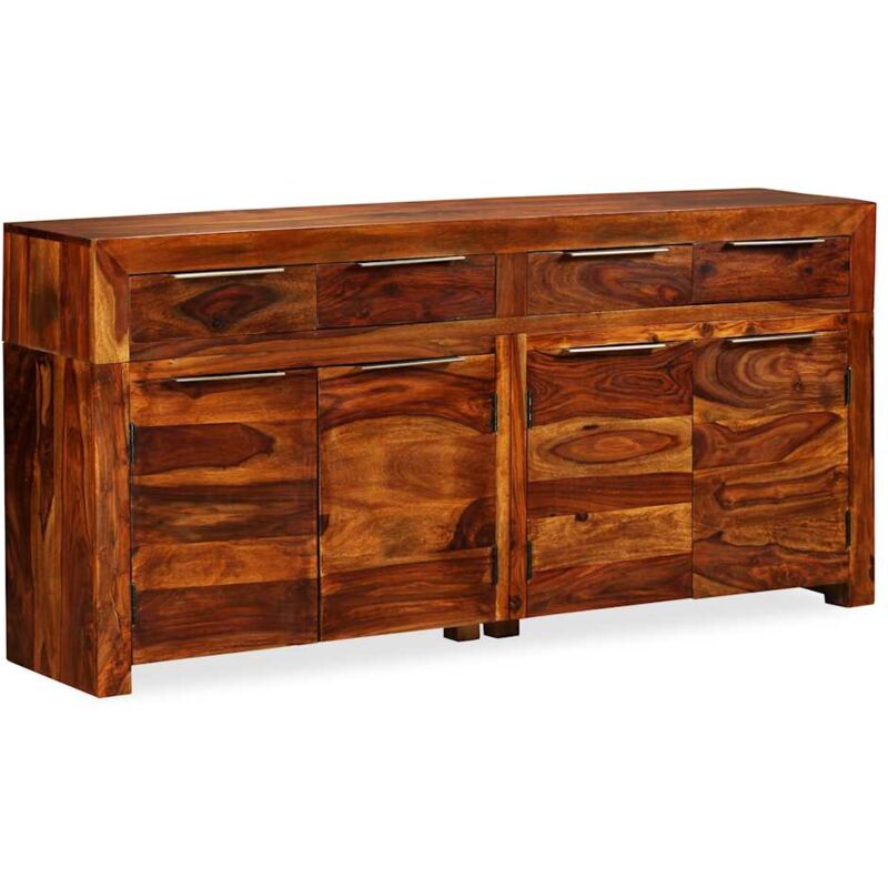 foto del prodotto vidaxl credenza in legno massello di acacia 160x35x75 cm