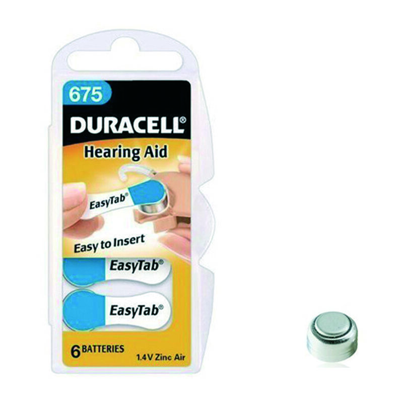foto del prodotto pila specialistica a pastiglia per apparecchi acustici zinc air 675 