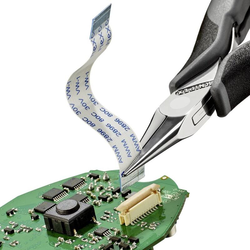 foto del prodotto 35 22 115 esd esd pinza a becchi appuntiti dritti 115 mm knipex