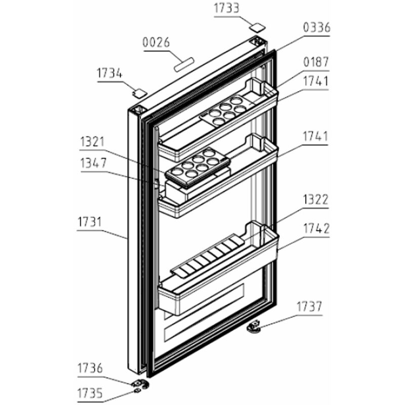 foto del prodotto guarnizione sportello congelatore frigorifero, congelatore gorenje 4347502