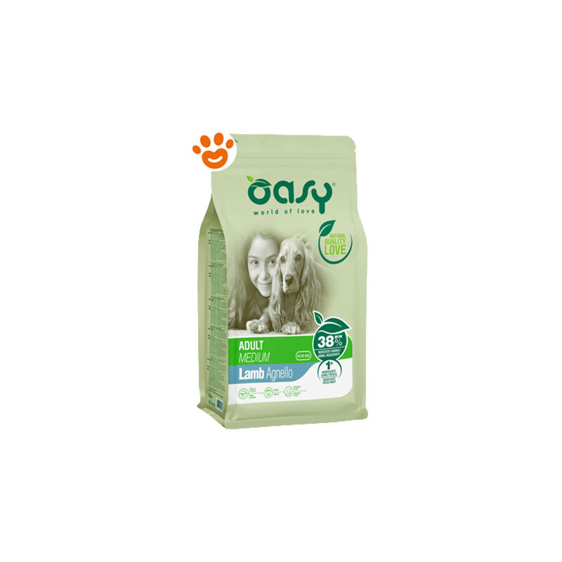 foto del prodotto dog lifestage adult medium agnello dog lifestage adult medium agnello sacco da 12 kg oasy