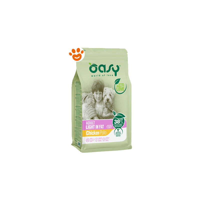 foto del prodotto dog lifestage adult light in fat con pollo dog lifestage adult light in fat con pollo sacco da 3 kg oasy