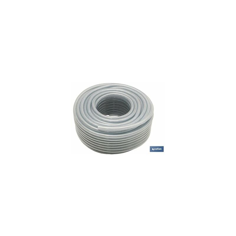 foto del prodotto tubo per vetro in pvc con rinforzo 12x18mm 50m