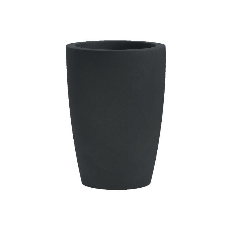 foto del prodotto vaso tondo resina tylus cm. 23 antracite
