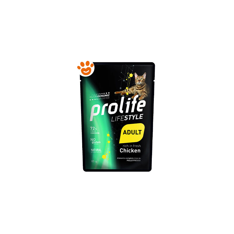 foto del prodotto cat lifestyle adult pollo cat lifestyle adult pollo bustina da 85 gr prolife