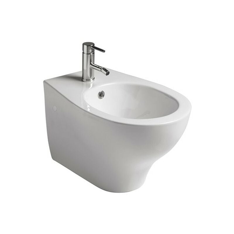 foto del prodotto galassia bidet sospeso eden 7216 ceramica bianca