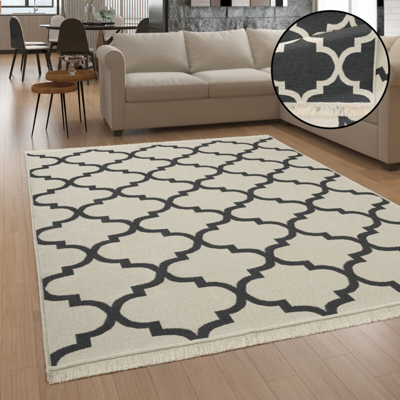 foto del prodotto paco home tappeto salotto moderno soggiorno lavabile in lavatrice motivo scandinavo boho 60x180 cm, antracite 3