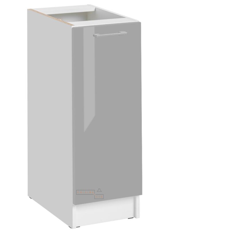 foto del prodotto mobile base da cucina eco grigio brillante a 1 anta l 30 cm