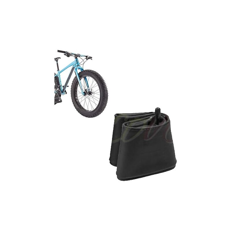 foto del prodotto camera d aria 26 x 4.0 per fat bike con valvola americana schrader ruota copertone 26 bici elettrica e bike ecovelo