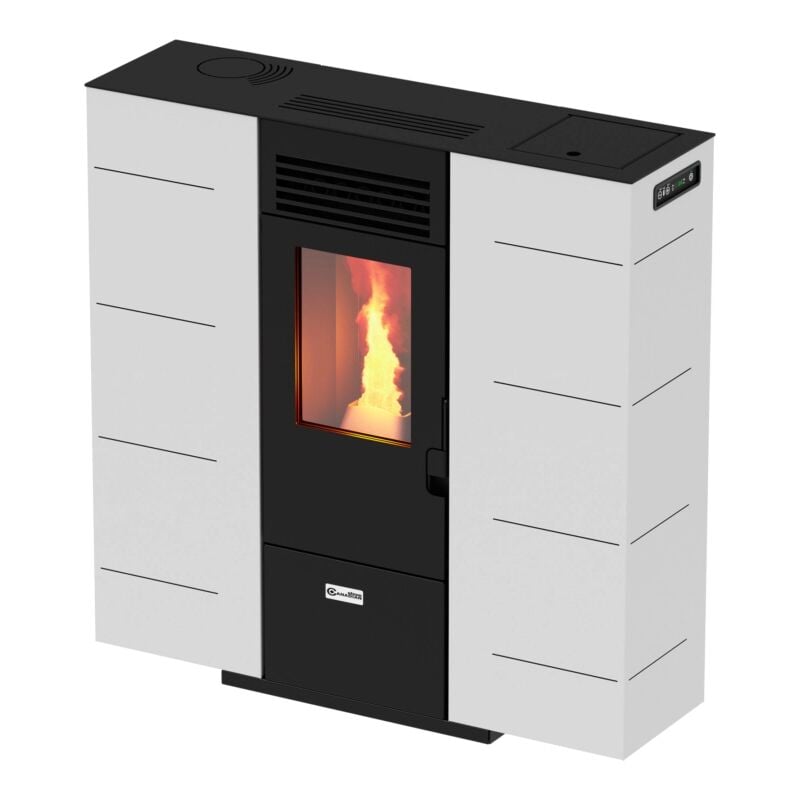 foto del prodotto canadian stove stufa a pellet slim slim 6 bianco 6,14 kw