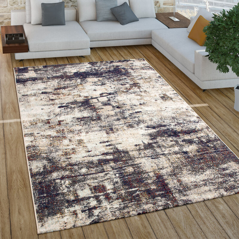 foto del prodotto paco home tappeto da soggiorno in used look vintage, in stile industriale e a pelo corto 60x100 cm, beige