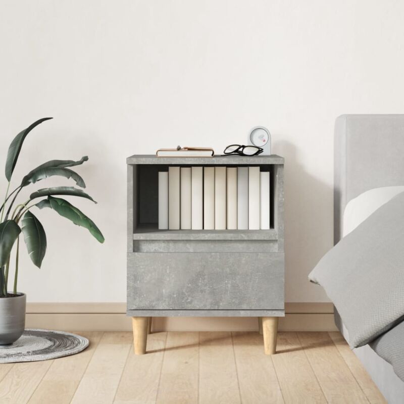 foto del prodotto vidaxl comodino grigio cemento 40x35x50 cm
