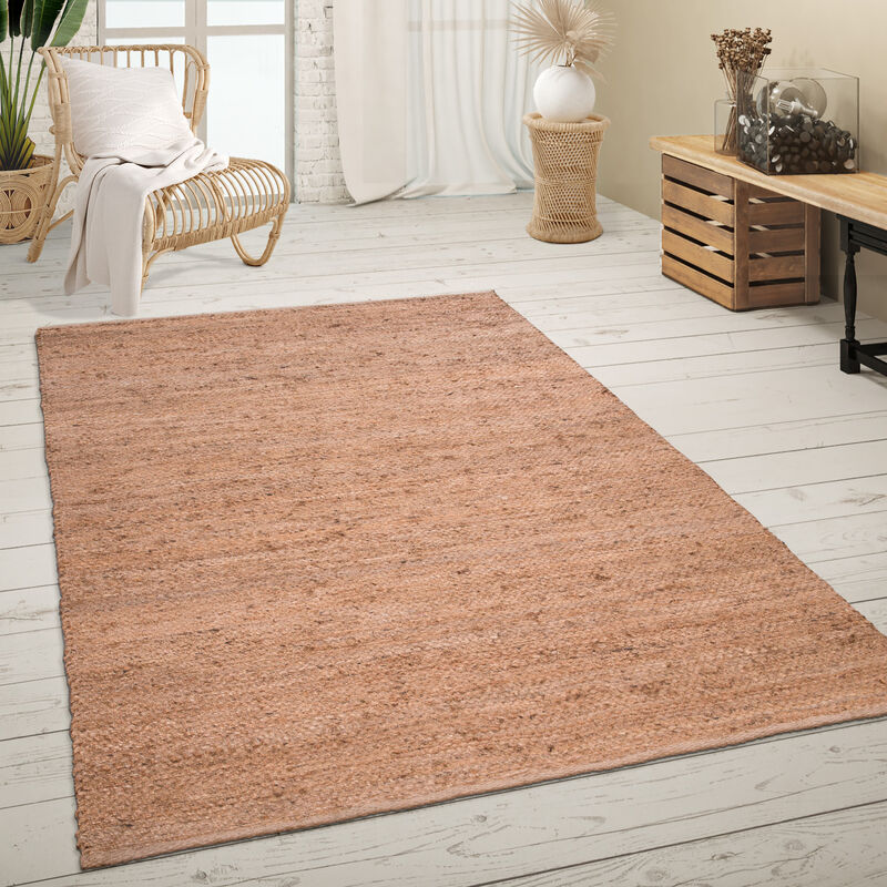 foto del prodotto paco home tappeto salotto fibra naturale iuta fatto a mano motivo astratto moderno 120x170 cm, natura 4