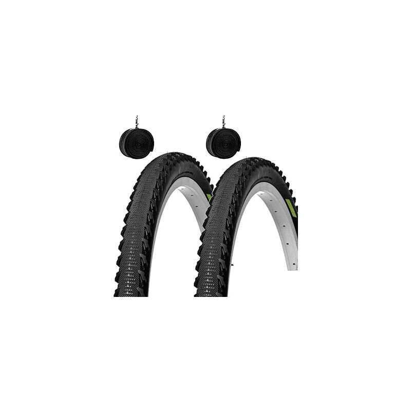 foto del prodotto 2 copertoni demi slick 26 x 1.95 camere daria 50 559 per mtb trekking bike bici ibrida
