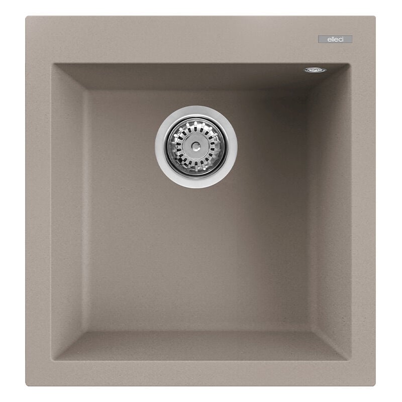 foto del prodotto lavello elleci incasso 1 vasca 47x50 quadra 102 granitek grigio tortora lgq10243