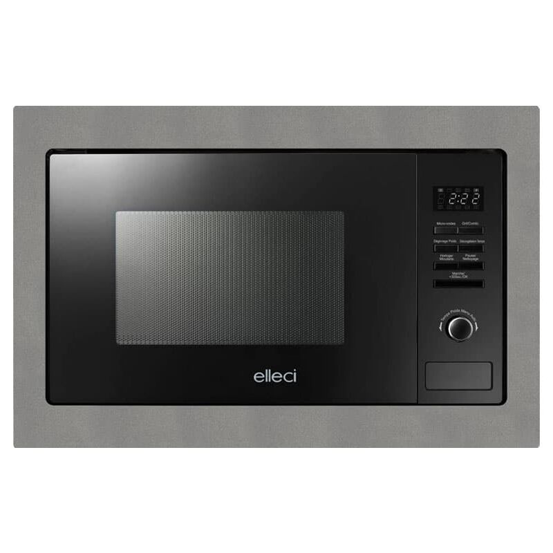 foto del prodotto forno microonde da incasso elleci plano mw granitek 48 grigio cemento fgsp28148ws
