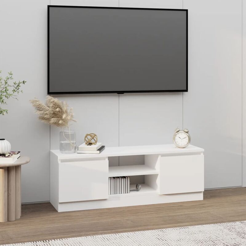 foto del prodotto vidaxl mobile porta tv con anta bianco 102x30x36 cm