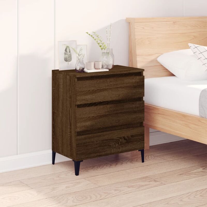 foto del prodotto vidaxl credenza rovere marrone 60x35x70 cm in legno multistrato
