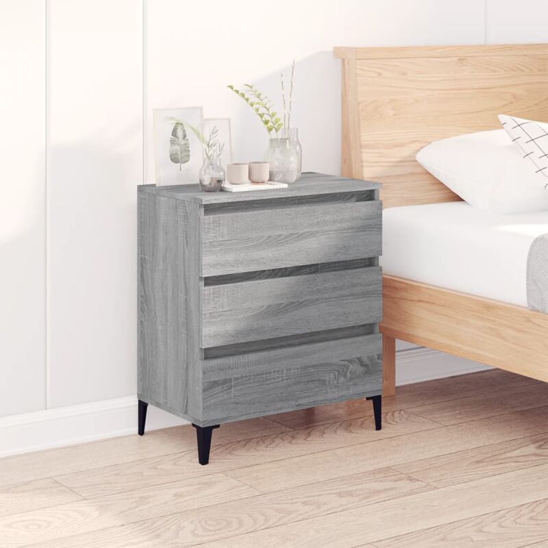 foto del prodotto vidaxl credenza grigio sonoma 60x35x70 cm in legno multistrato