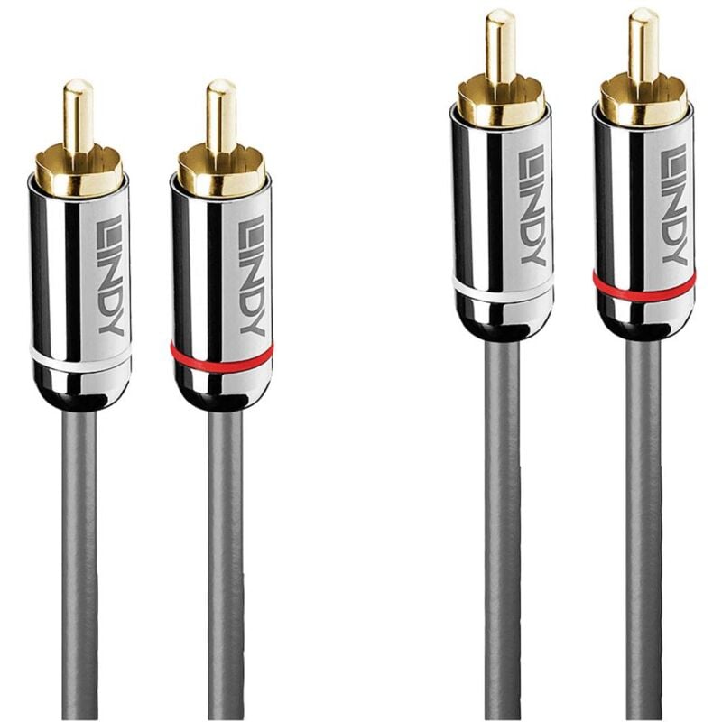 foto del prodotto 35345 rca audio cavo 2x spina rca 2x spina rca 1 m antracite lindy
