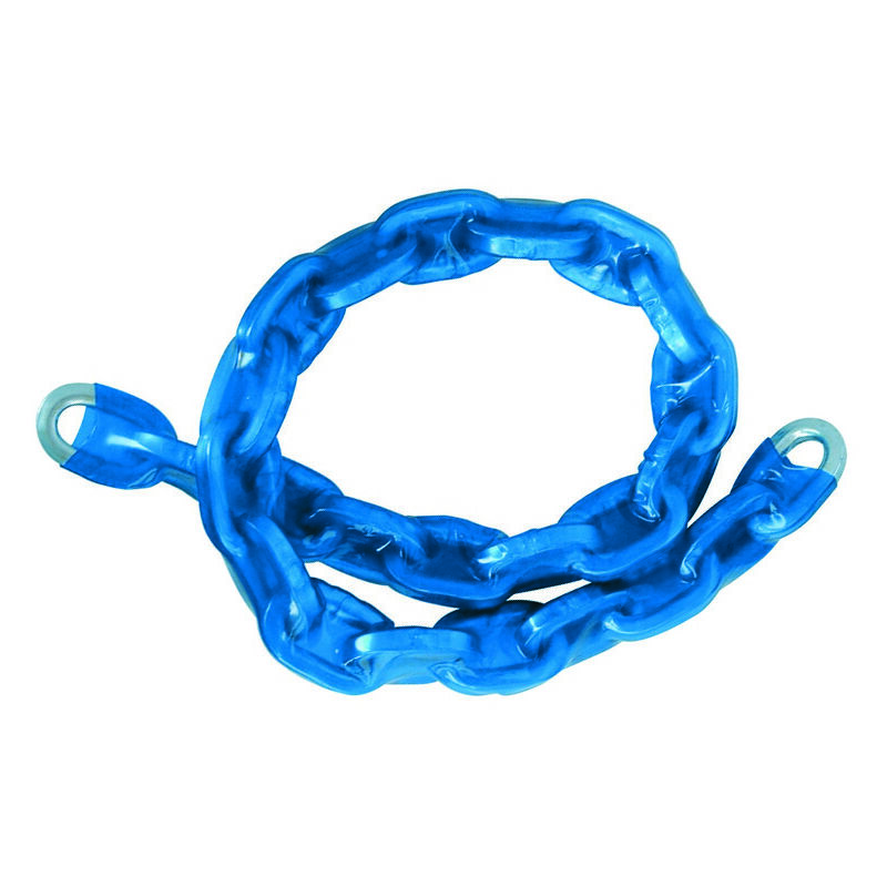 foto del prodotto catena cementata maglia quadra rivestita in plastica mm.6x6 cm.60