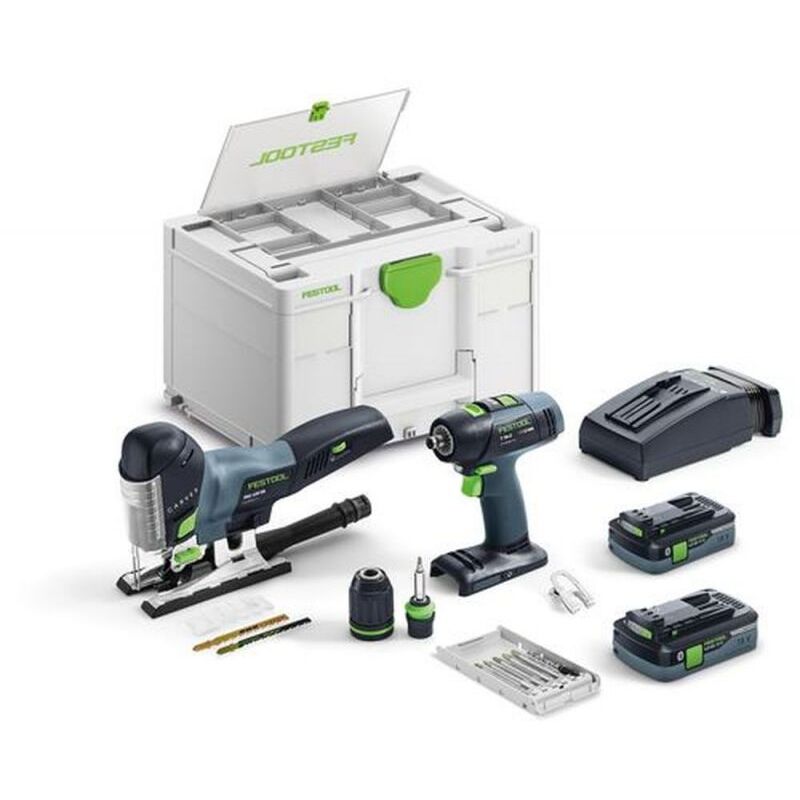 immagine 0 del prodotto festool kit di montaggio a batteria t 18 3 psc 420 hpc i set 577630