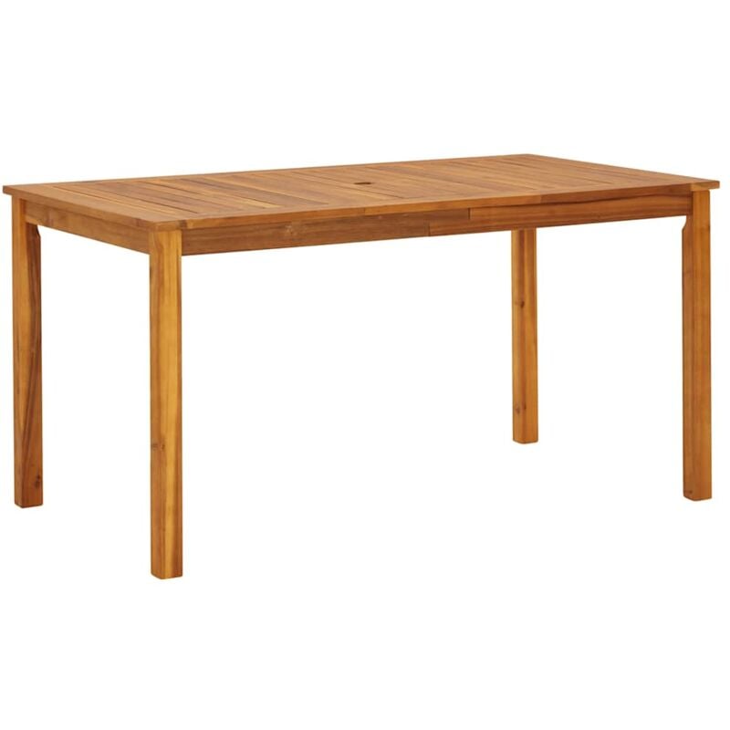 foto del prodotto vidaxl tavolo da giardino 140x80x74 cm in legno massello di acacia