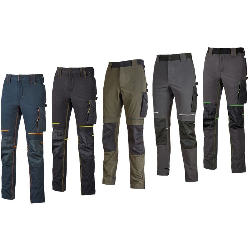foto del prodotto pantaloni da lavoro upower atom blue arancio xs