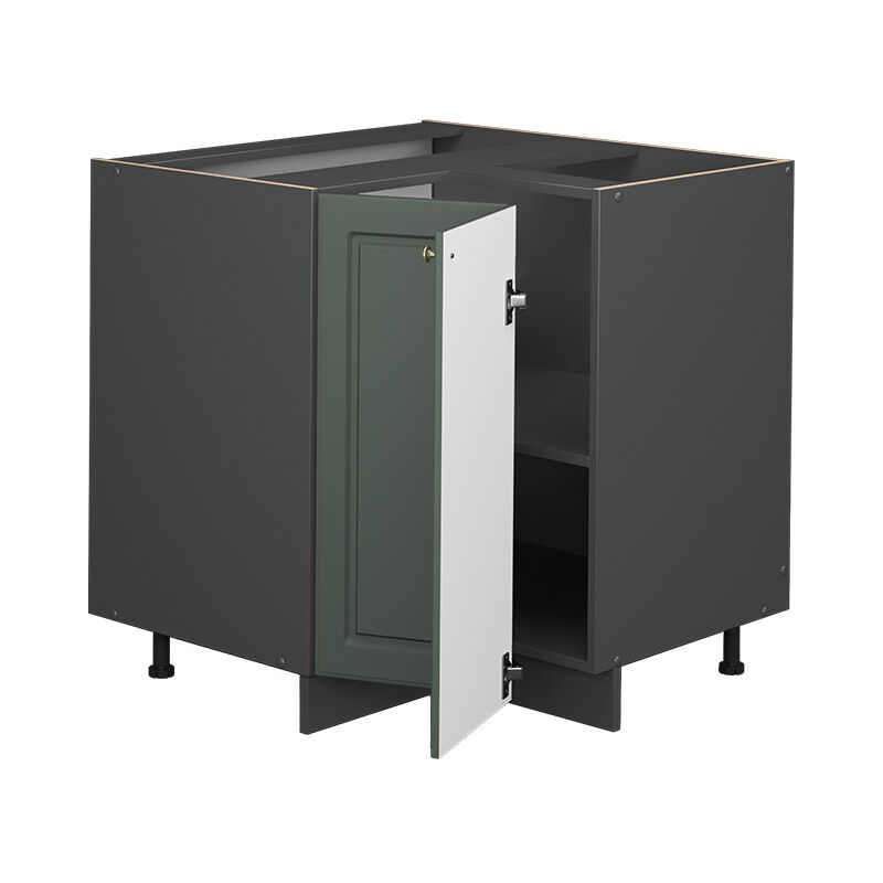 foto del prodotto mobile ad angolo cucina fame line, verde oro country house, 80.5 cm senza piano di lavoro vicco
