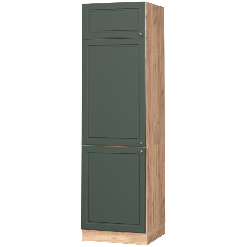 foto del prodotto armadio frigorifero fame line, verde oro country house, 60 cm, vicco