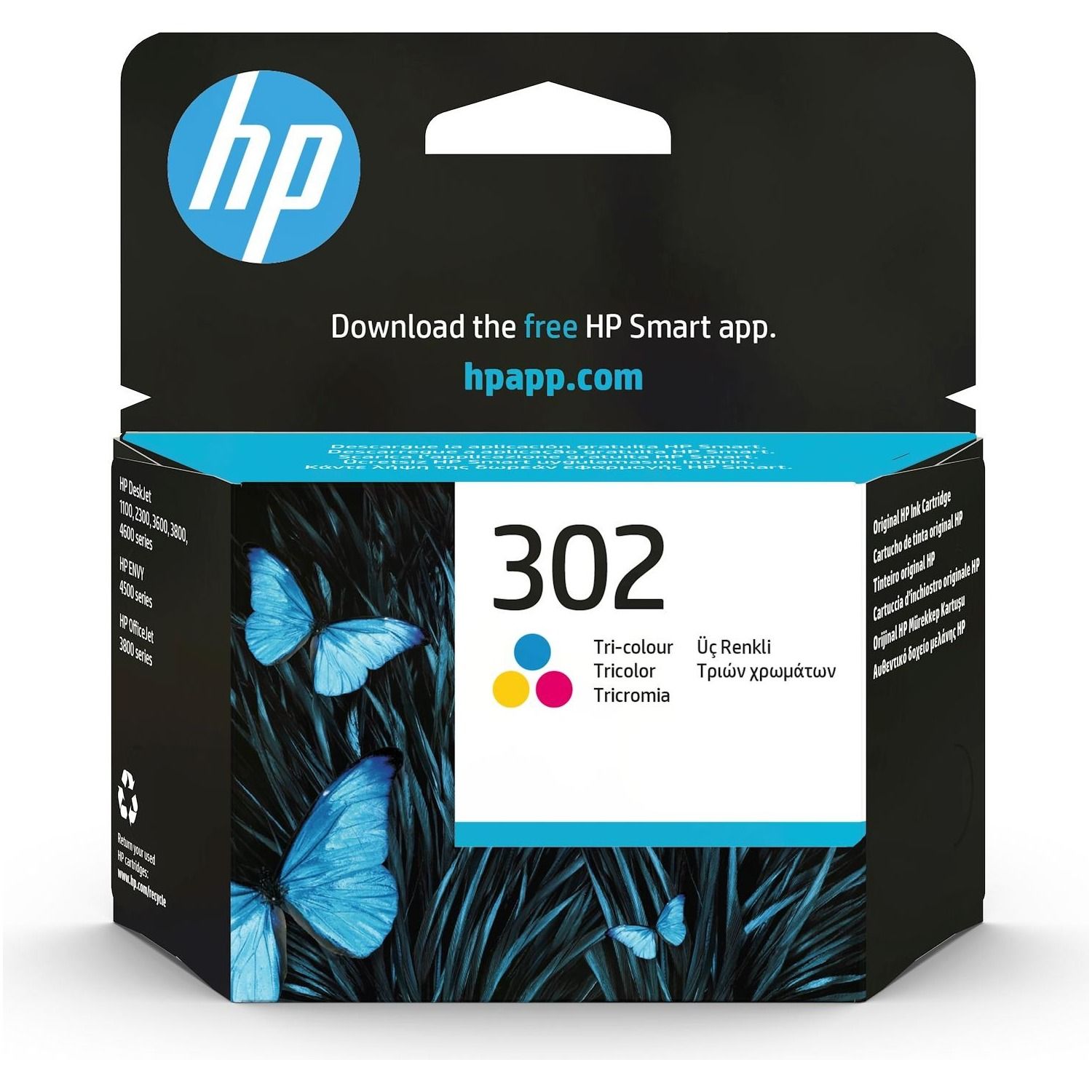 foto del prodotto cartuccia multipack hp 302 tricolor per 1110 2130 2132 2134 3630 3830 3834 3833