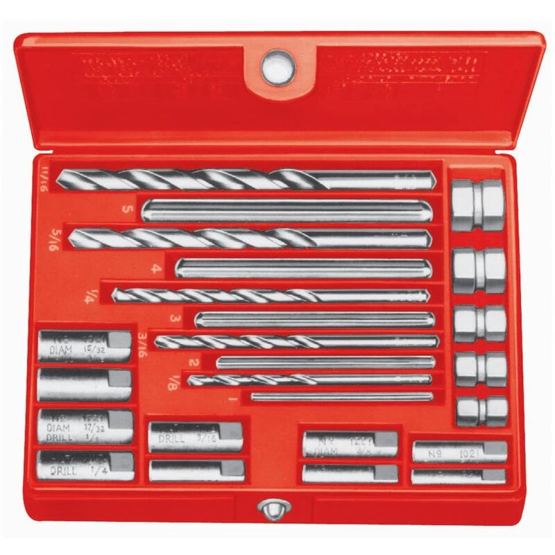 foto del prodotto 35585 kit estrattore per viti 10, estrattore per viti rotte da 6 mm a 12 mm ridgid