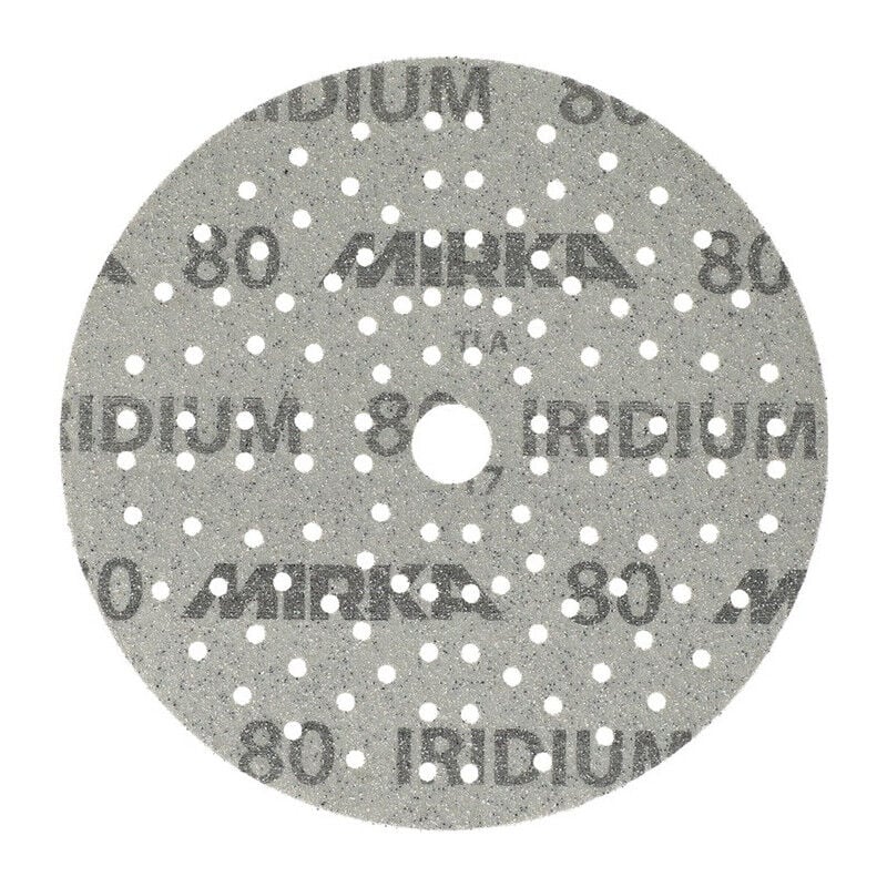 foto del prodotto disco abrasivo adesivo iridium grip 121l 150mm k.80 f.ho metallo vernice co. per 100 