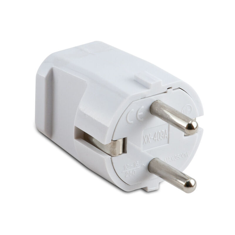foto del prodotto spina volante schuko master 2p t 16a 250v bianco 05311