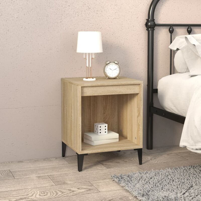 foto del prodotto vidaxl comodino rovere sonoma 40x35x50 cm