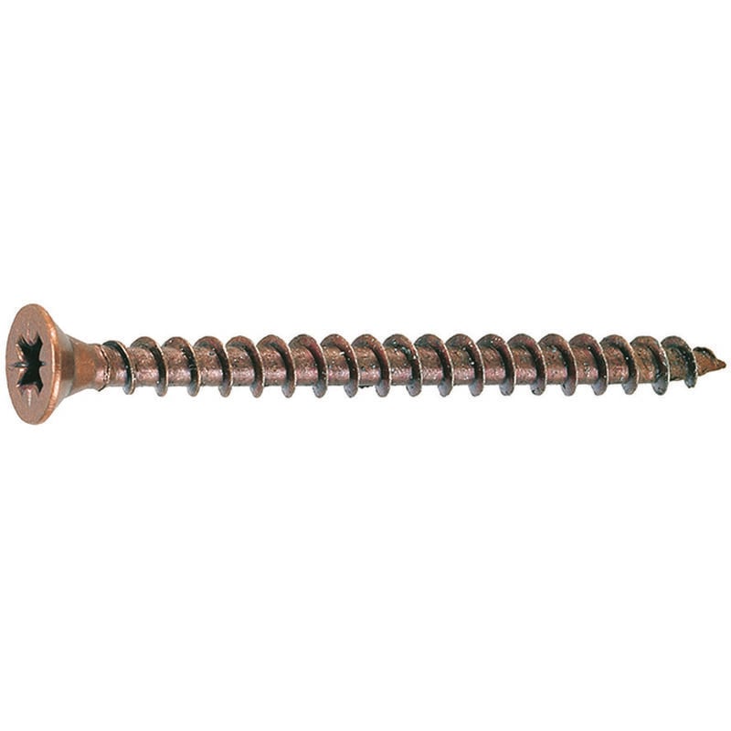 immagine 0 del prodotto vite truciolare tsp cava pz interamente filettata in acciaio bronzato mm.4,5x20