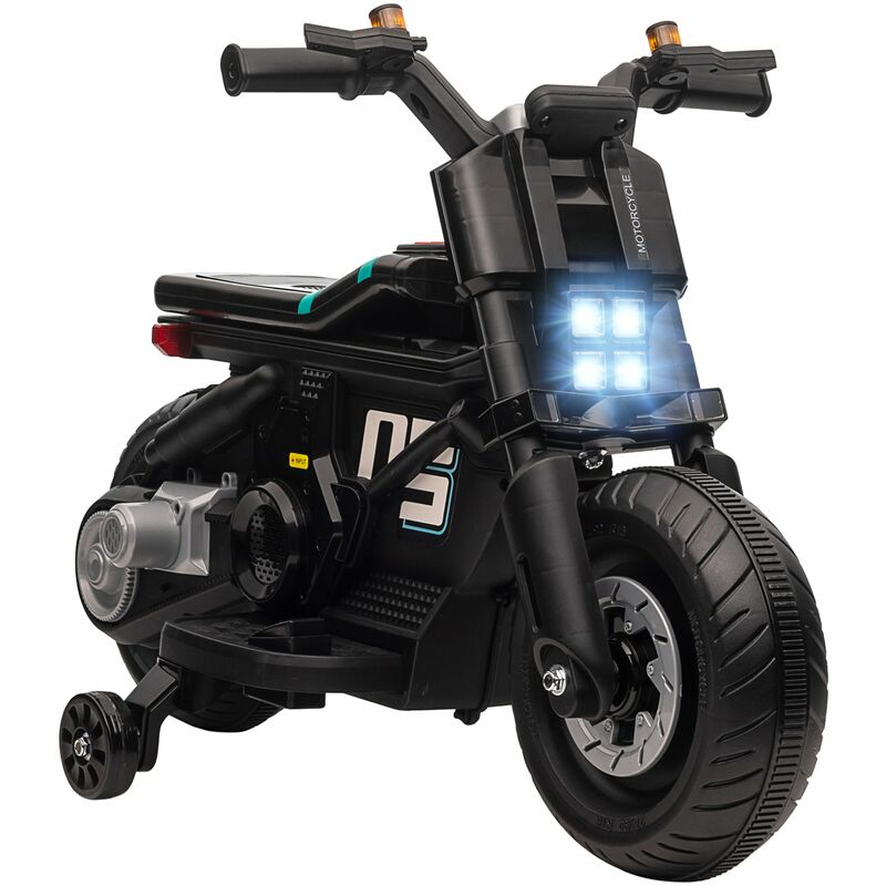 foto del prodotto giordanoshop moto elettrica per bambini 6v nera
