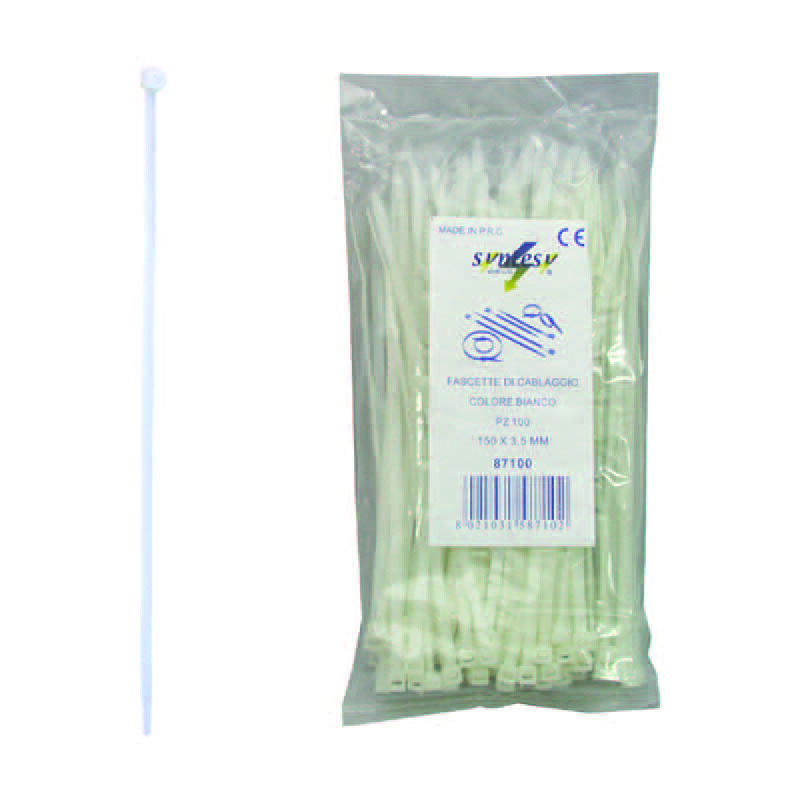 foto del prodotto fascette nylon naturale mm.7,6x450
