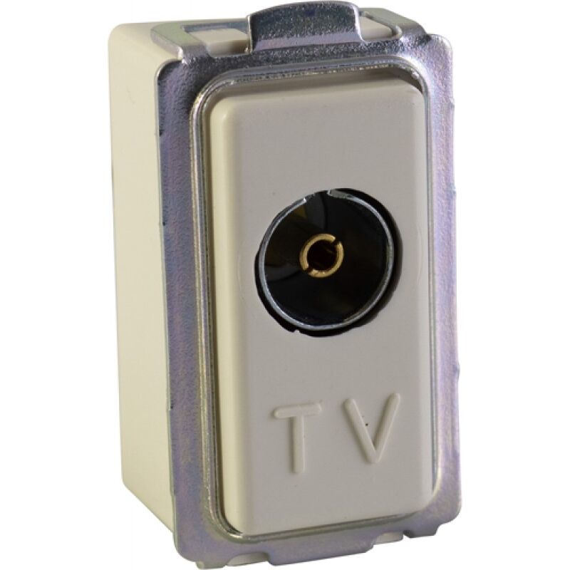 foto del prodotto presa tv coassiale diretta magic basic 9,5mm passante maurer